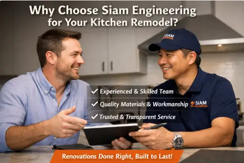 a busyer a customer are discussing why siamengineer is the best company