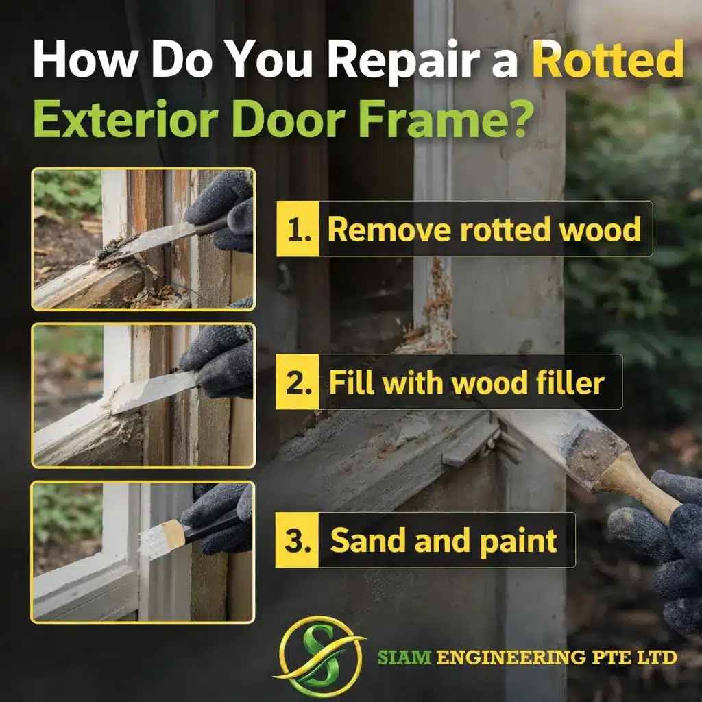 How Do You Repair a Rotted Exterior Door Frame